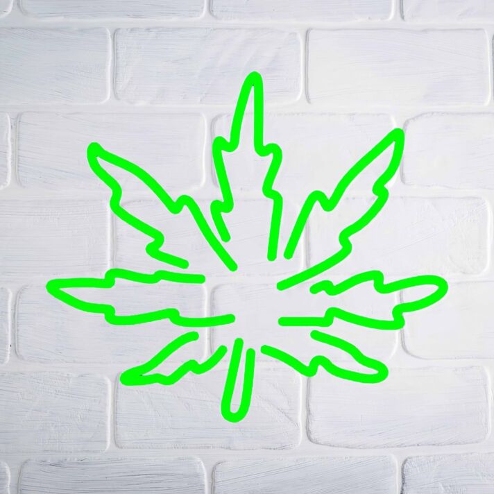 Cannabisblatt LED-Neonschild für Bar Club