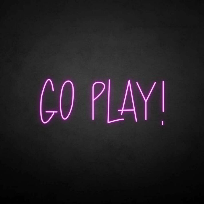 GO PLAY! LED-Neonschild für Gamingzimmer