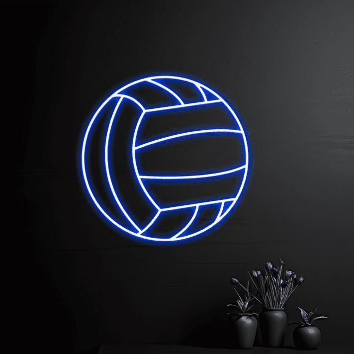 Volleyball LED-Neonschild für Sporthalle und Wohnzimmer