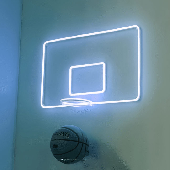 Basketballkorb LED-Neonschild für Wohnzimmer Sportbar