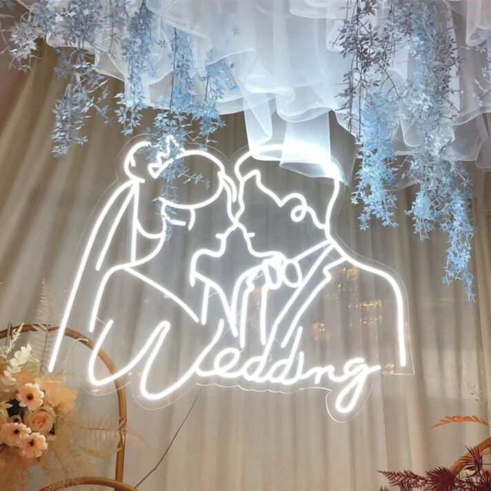 Braut und Bräutigam Wedding Neon LED Licht