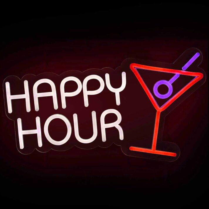 HAPPY HOUR LED-Neonschild für Bar Club