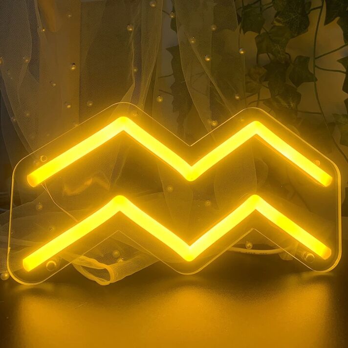 Wassermann Sternzeichen Symbol LED-Neonschild Wohnzimmer Schlafzimmer