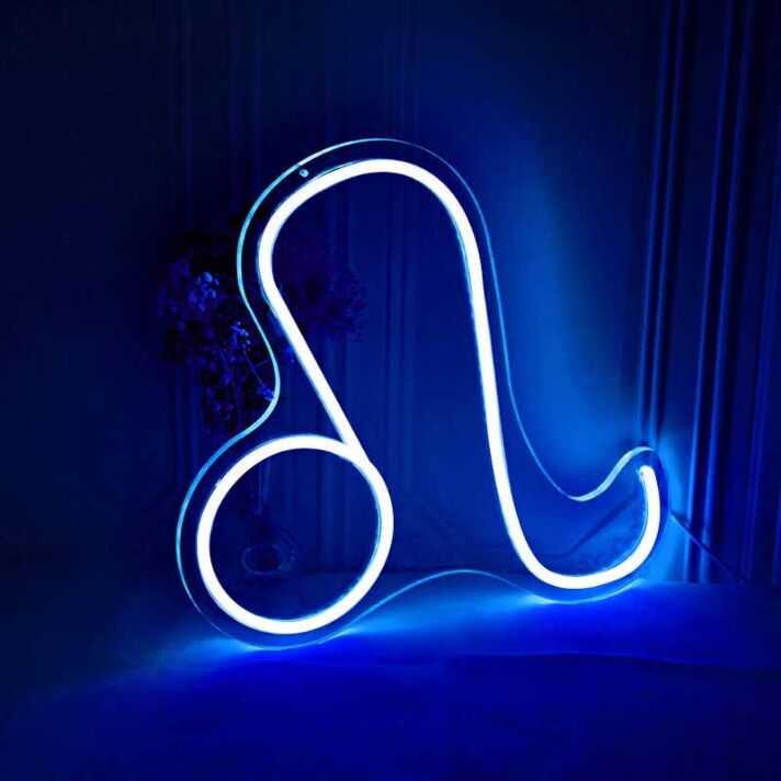 Löwe Sternzeichen Symbol LED-Neonschild für Wohnzimmer Bar