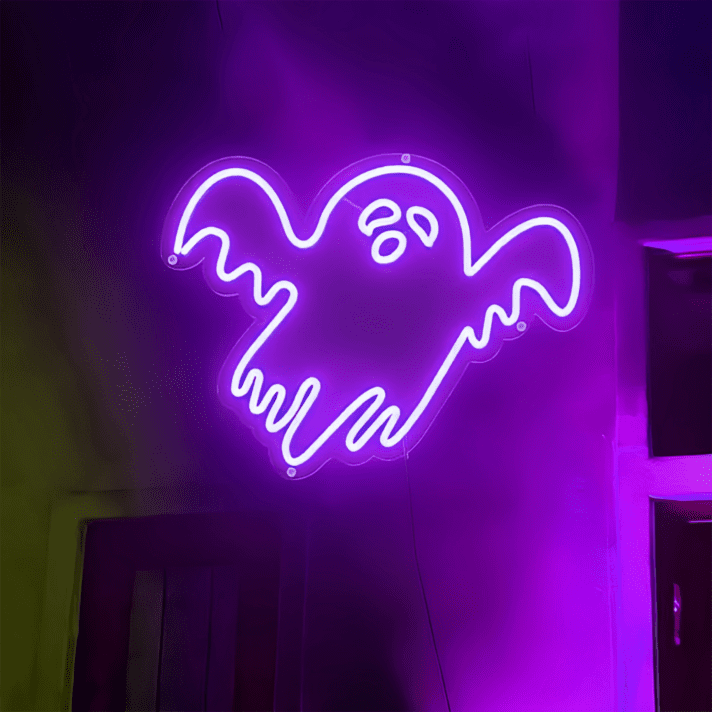 Geist LED-Neonschild für Halloween Bar