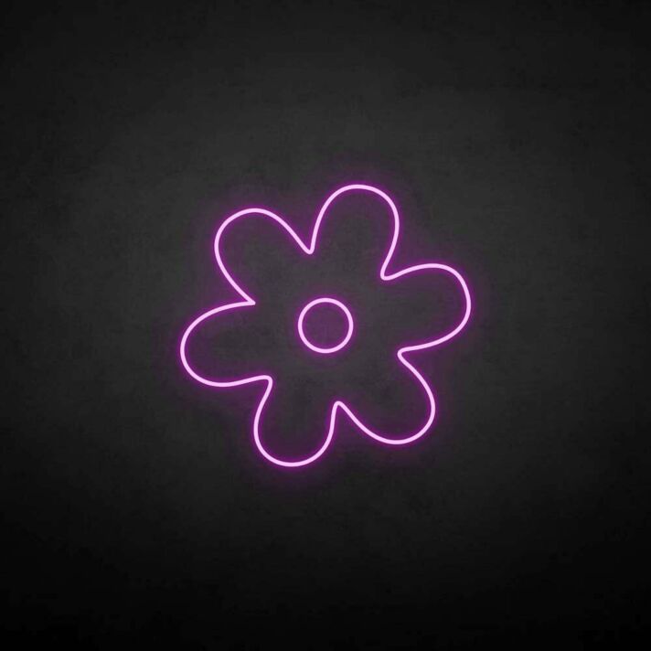 Blume mit fünf Blütenblättern LED-Neonschild Wohnzimmer Schlafzimmer