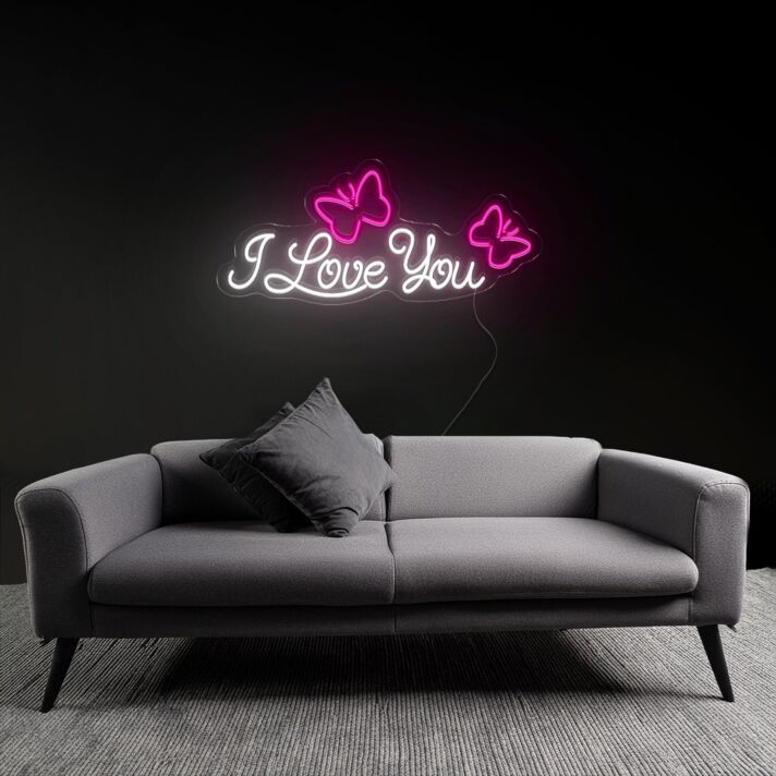 I Love You LED-Neonschild Wohnzimmer Schlafzimmer