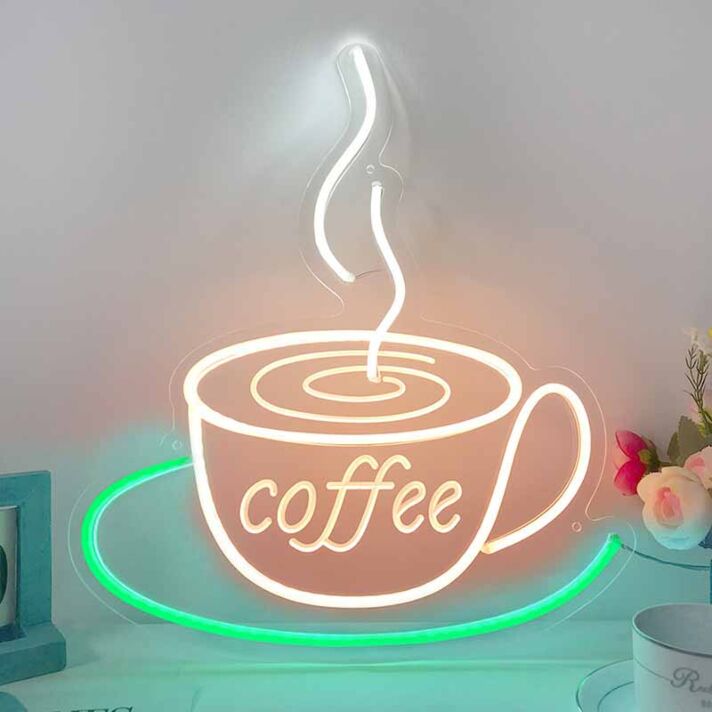 Kaffeetasse LED Neonschild für Café und Küche