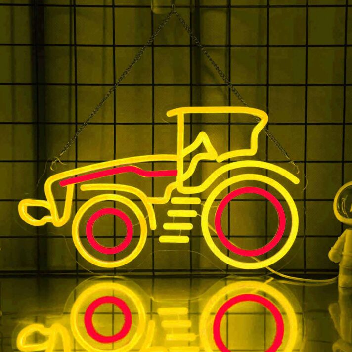 Traktor LED-Neonschild für Landwirtschaft oder Kinderzimmer
