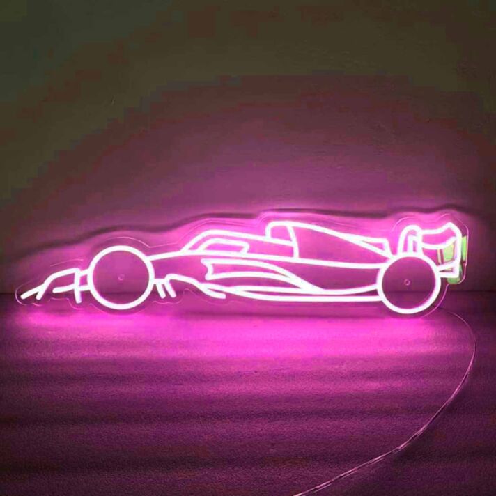 Formel 1 Rennwagen LED-Neonschild für Garage und Wohnzimmer