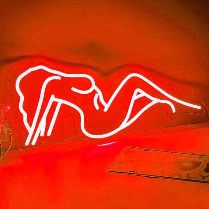 Abstrakte Frauenfigur LED Neonschild als moderne Kunstdekoration