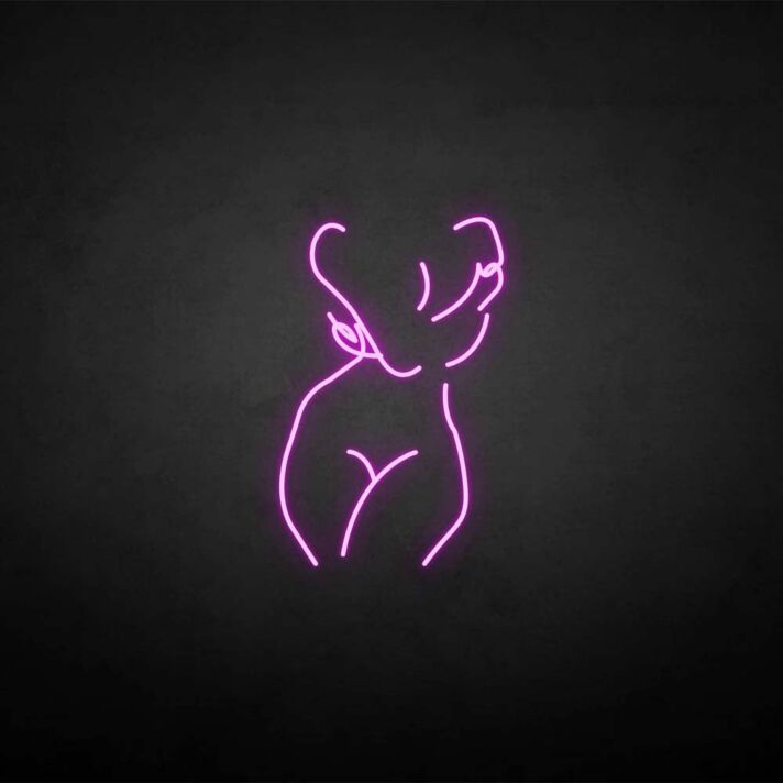 Abstrakte Frauenkörper Silhouette LED-Neonschild für Bar Club