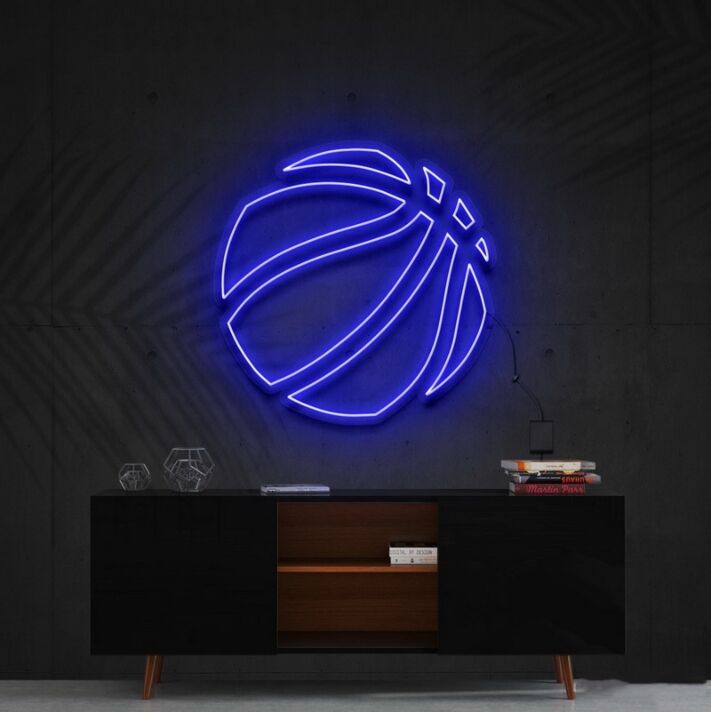 Basketball LED-Neonschild für Wohnzimmer Sportbar