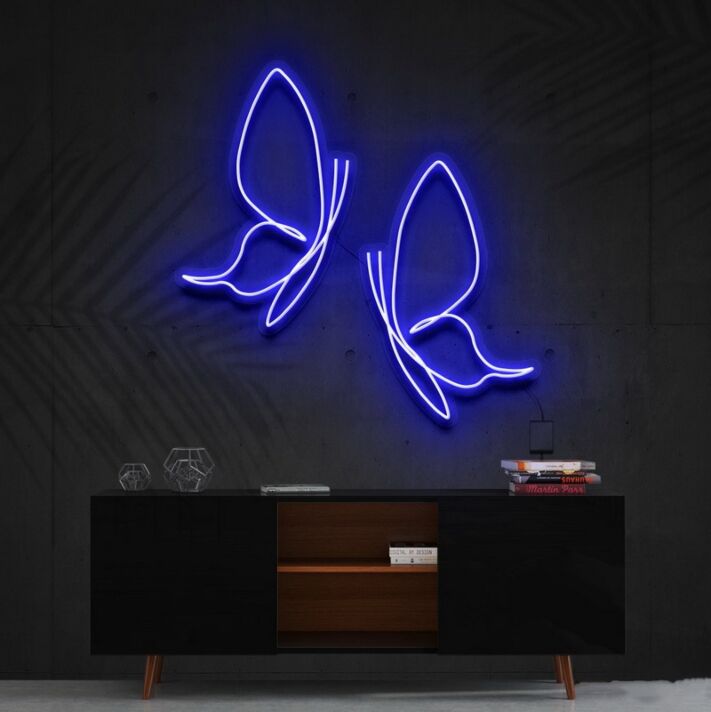 Schmetterlinge LED-Neonschild Wohnzimmer Schlafzimmer