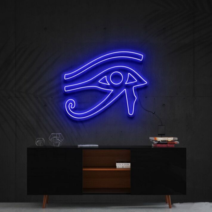Auge des Horus LED-Neonschild für Wohnzimmer oder Bar