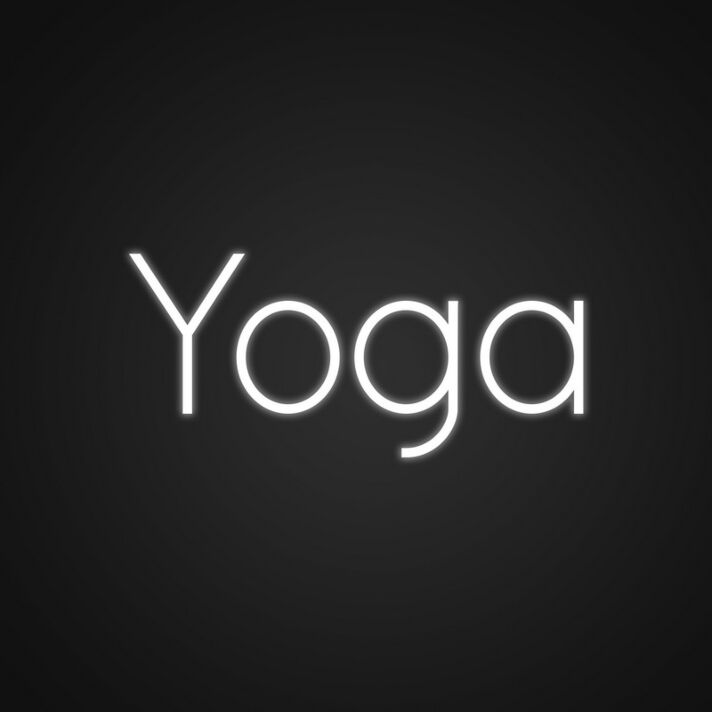 Yoga LED-Neonschild für Yoga Studio und Wellnessraum