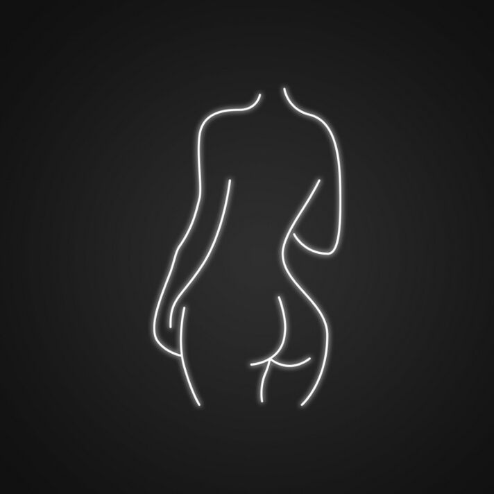 Abstrakte weibliche Körperkontur LED-Neonschild für Bar Club