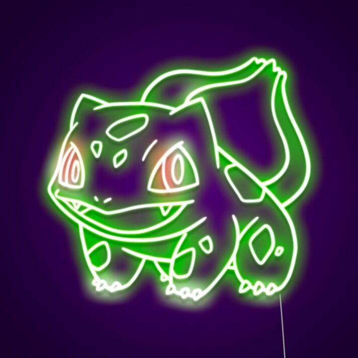 Grünes Monster LED Neonschild niedliches Cartoon Tier Neon Wanddeko für Gaming Zimmer Kinderzimmer oder Wohnzimmer