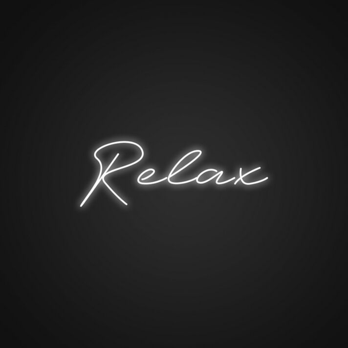 Relax LED-Neonschild Wohnzimmer Schlafzimmer