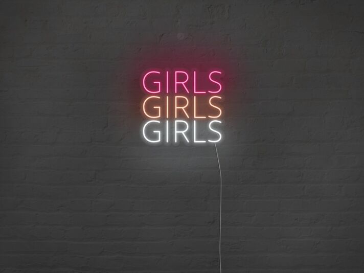 GIRLS GIRLS GIRLS LED-Neonschild für Bar Club