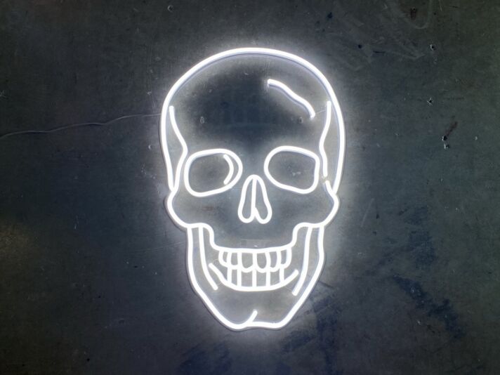 Totenkopf LED-Neonschild für Bar Club