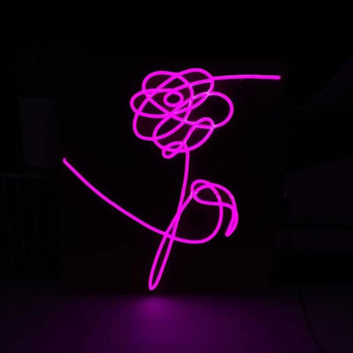 Rose LED-Neonschild Wohnzimmer Schlafzimmer
