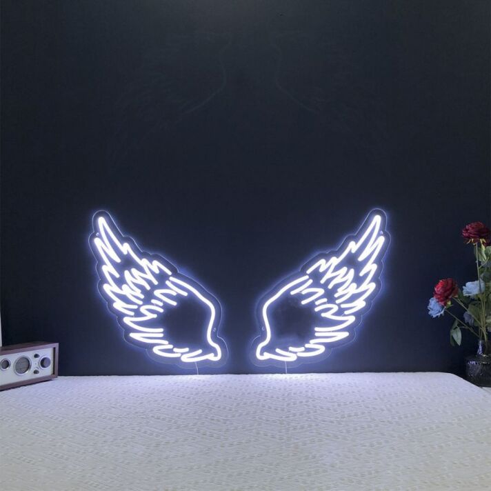 Engelsflügel LED-Neonschild Schlafzimmer Wohnzimmer