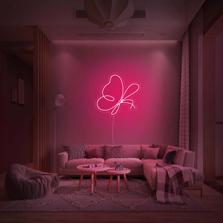 Schmetterling LED-Neonschild Wohnzimmer Schlafzimmer
