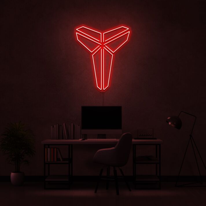 stilisiertes Tierkopf-Logo LED-Neonschild für Home Office und Gaming Zimmer