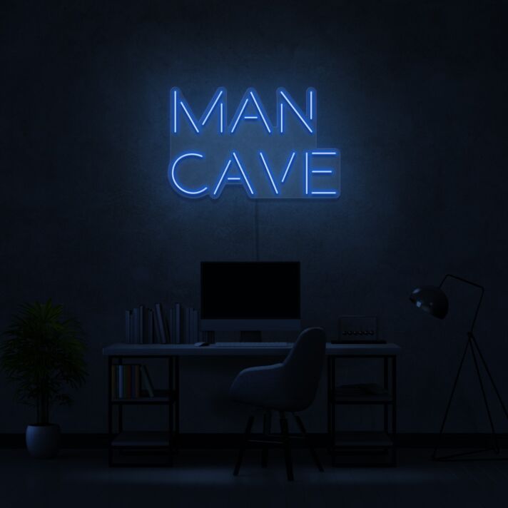 MAN CAVE LED-Neonschild für Wohnzimmer oder Arbeitszimmer