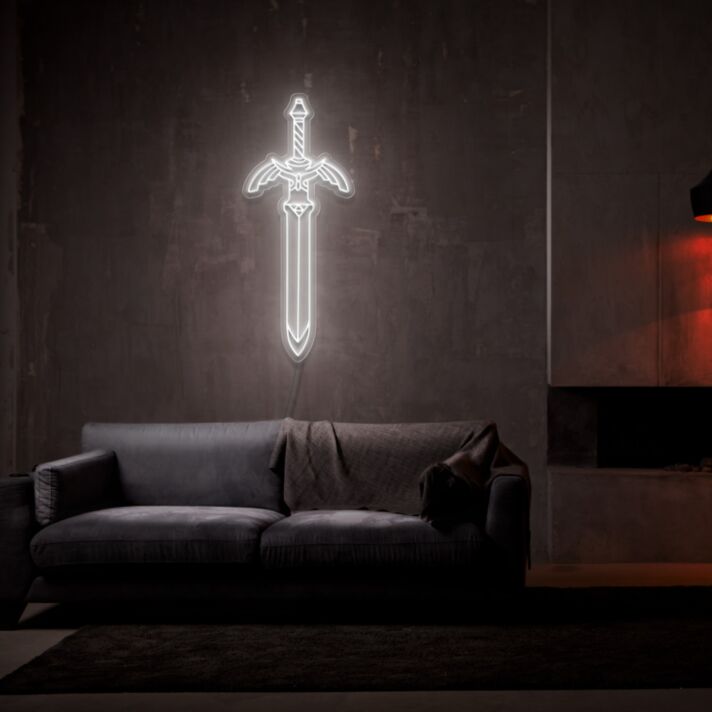 Schwert LED-Neonschild für Wohnzimmer und Gamingzimmer