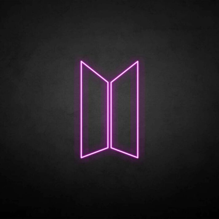 offene Tür Silhouette LED-Neonschild für Wohnzimmer Studio