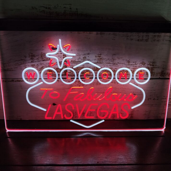 Welcome To Fabulous Las Vegas LED-Neonschild für Bar Club