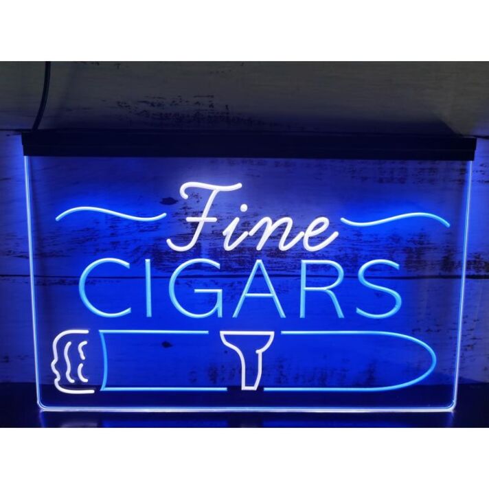 Fine Cigars LED-Neonschild für Bar Lounge