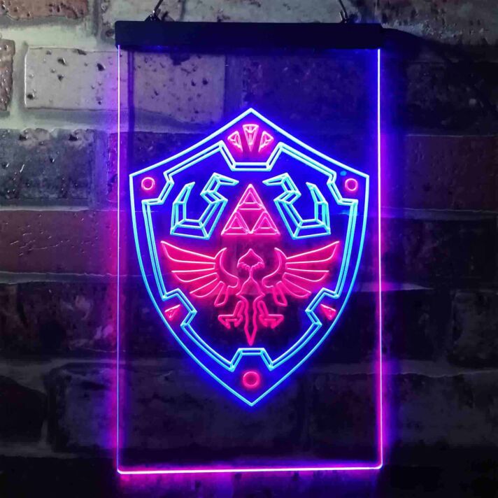 Fantasy Schild mit Adler und Dreiecken LED-Neonschild Gaming Zimmer Wohnzimmer