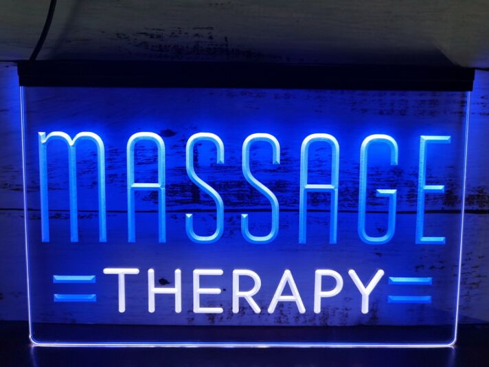 MASSAGE THERAPY LED-Neonschild für Massagepraxis Wellnessstudio