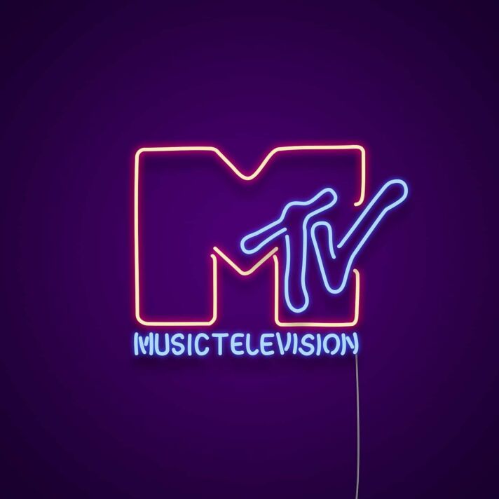 MUSIC TELEVISION LED-Neonschild für Wohnzimmer und Bar