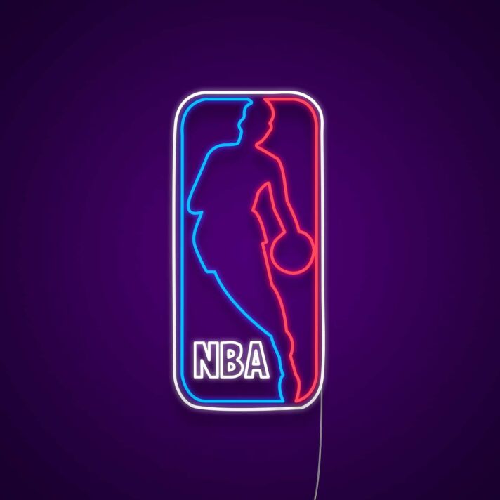 Basketball Spieler Silhouette LED Neonschild im modernen Sportdesign für stilvolle Wanddekoration