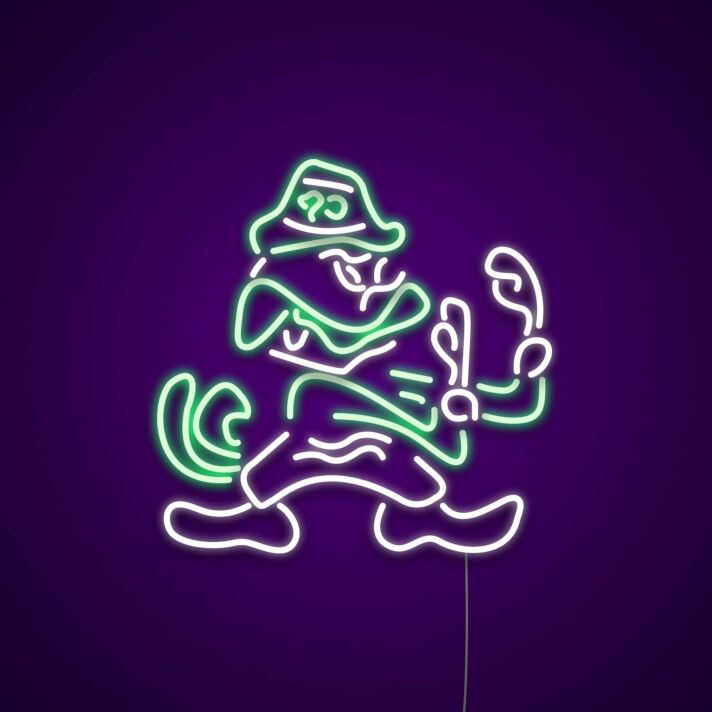 Detektiv-Ente mit Hut und Pistole LED-Neonschild für Bar Gaming