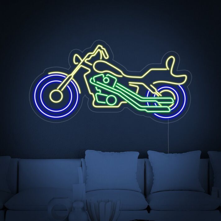 Motorrad LED-Neonschild Wohnzimmer Garage