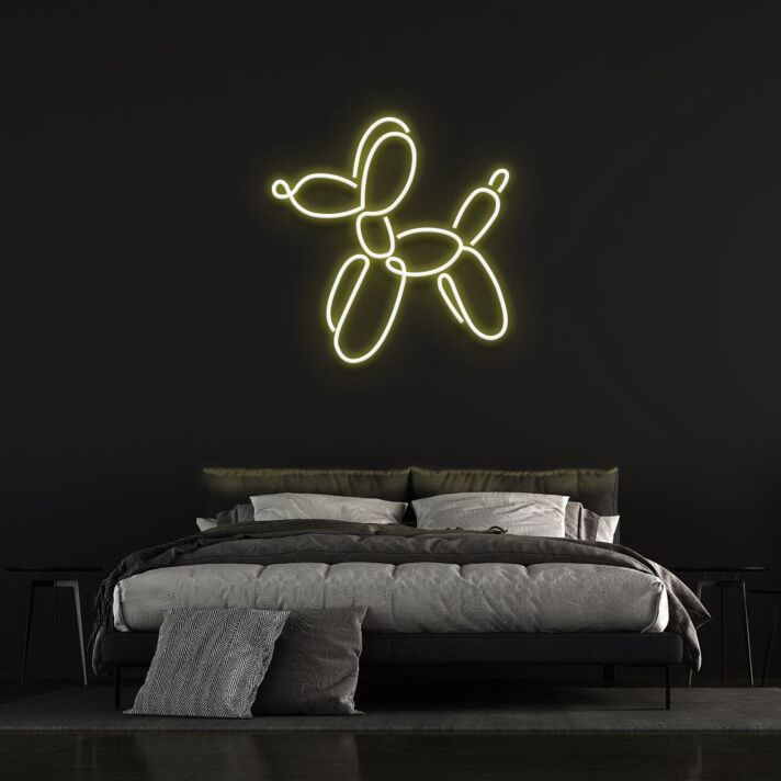 Ballonhund LED-Neonschild Schlafzimmer Wohnzimmer