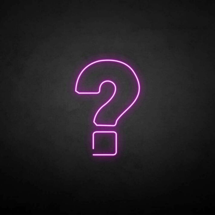 Fragezeichen Symbol LED-Neonschild für Wohnzimmer oder Büro