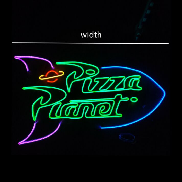 Pizza Planet Rakete LED Neonschild