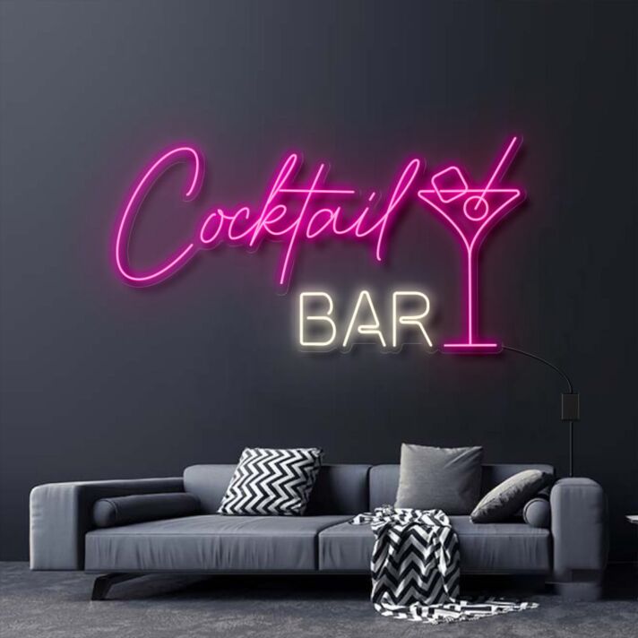 Cocktail BAR LED-Neonschild für Bar und Wohnzimmer