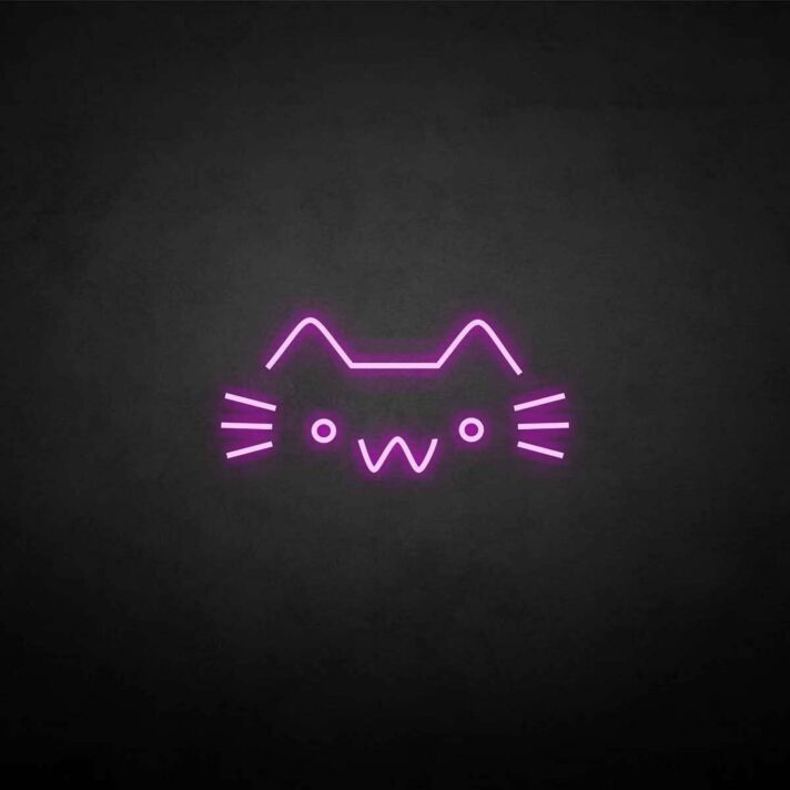 Katzenkopf Symbol LED-Neonschild Wohnzimmer Kinderzimmer