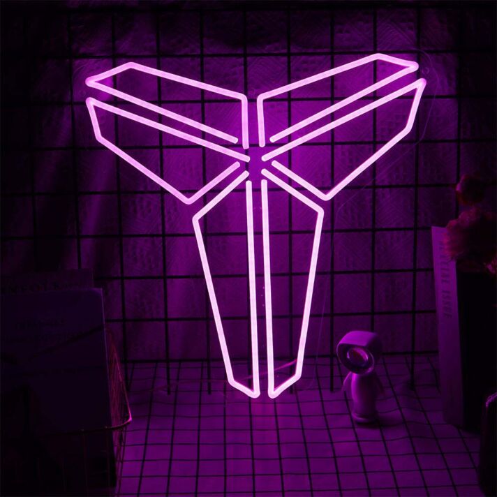 stilisiertes geometrisches Tierkopf-Logo LED-Neonschild für Wohnzimmer Gamingzimmer