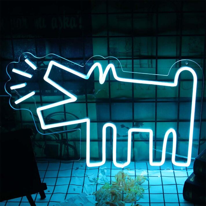 Hund mit Lautsymbol LED-Neonschild Wohnzimmer Bar