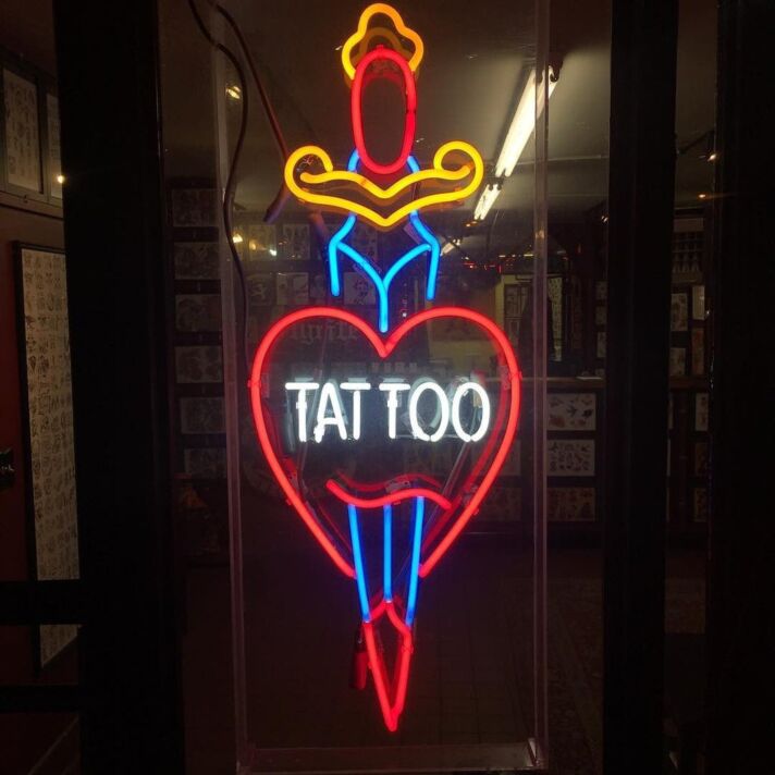 TAT TOO LED-Neonschild Tattoo Studio