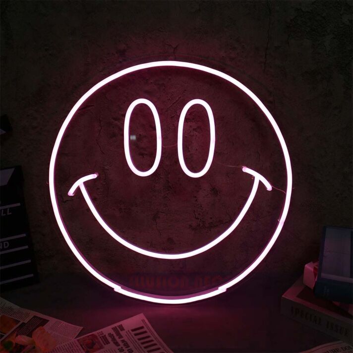 Smiley Gesicht LED-Neonschild Wohnzimmer Bar