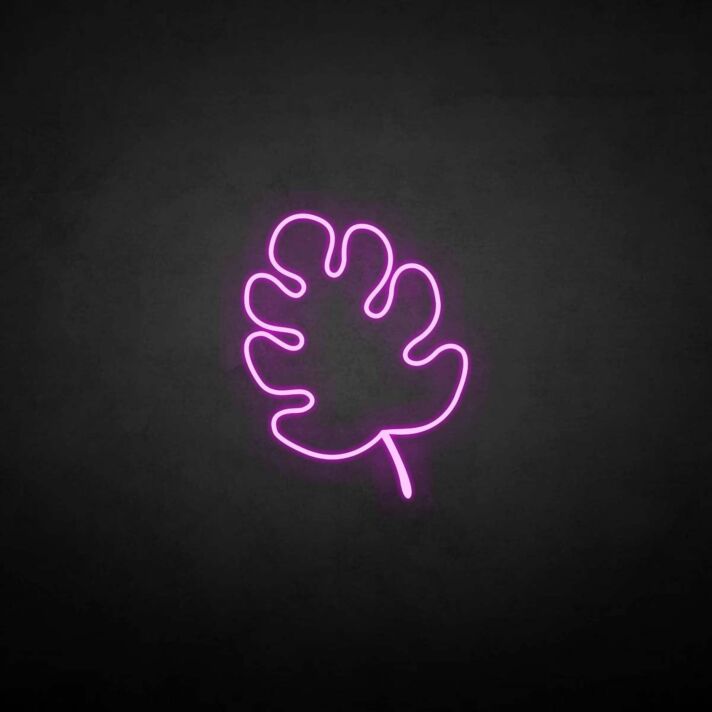 Monstera Blatt LED-Neonschild Wohnzimmer Cafe